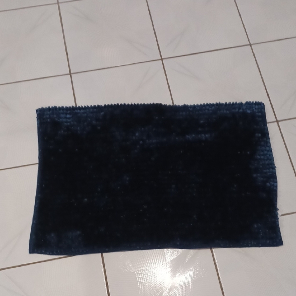 4/$40 Blue Microfiber Polyester Floor Mat